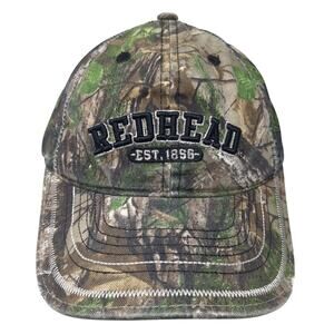 Redhead Est. 1856 Strapback Baseball Cap Multicolor OS Adjustable Camouflage